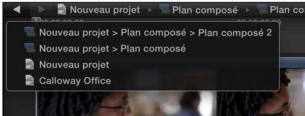 APPLE FINAL CUT PRO X - Ouverture d'un plan composé en vue de sa modification - 2