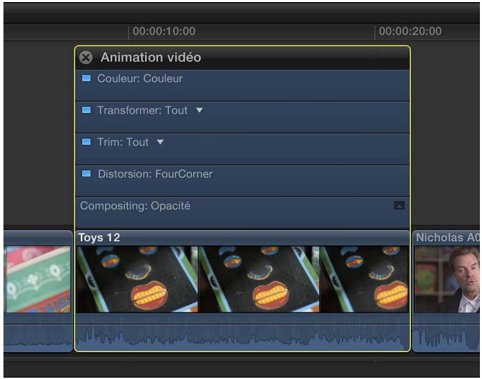 APPLE FINAL CUT PRO X - Ajout d'images clés - 1