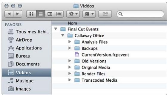 APPLE FINAL CUT PRO X - Emplacement de vos fichiers de média et de projet - 2