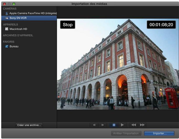 APPLE FINAL CUT PRO X - Importation à partir des caméras à bande - 2