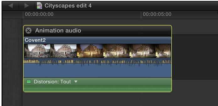 APPLE FINAL CUT PRO X - Affichage des effets audio appliqués à un plan - 1