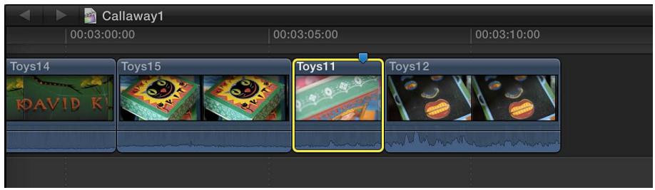 APPLE FINAL CUT PRO X - Gissement de plans depuis et vers le scénario principal - 5