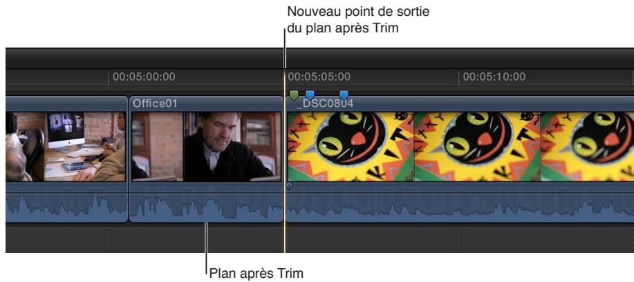 APPLE FINAL CUT PRO X - Coupe du début ou de la fin d'un plan au niveau de la tête de lecture - 2