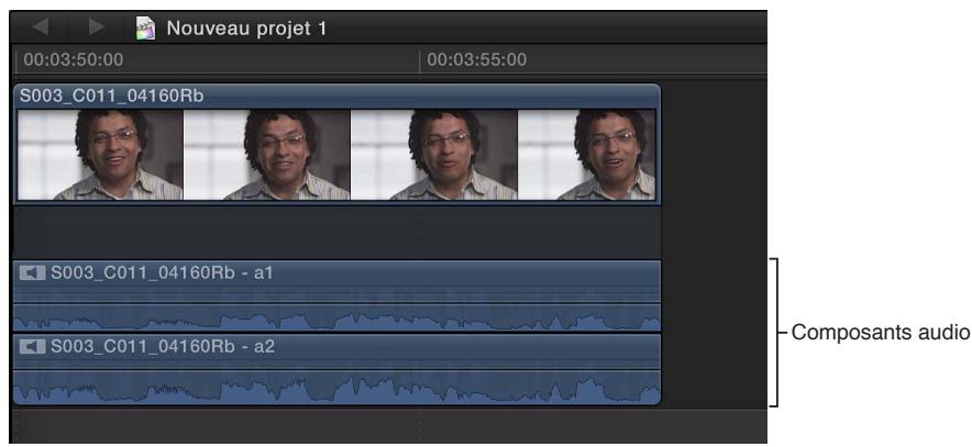 APPLE FINAL CUT PRO X - Affichage et réattribution du rôle d'un composant audio - 1