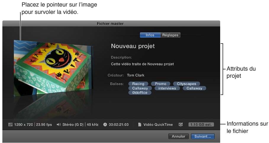 APPLE FINAL CUT PRO X - Partage d'un projet ou d'un plan - 2