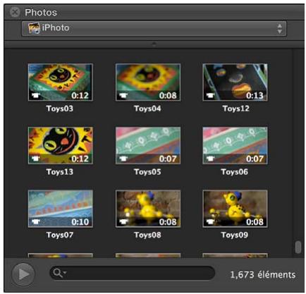 APPLE FINAL CUT PRO X - Importation de photos et de vidéos à partir d'iPhoto ou d'Aperture - 2