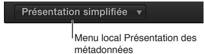 APPLE FINAL CUT PRO X - Affichage des métadonnées d'un plan - 2