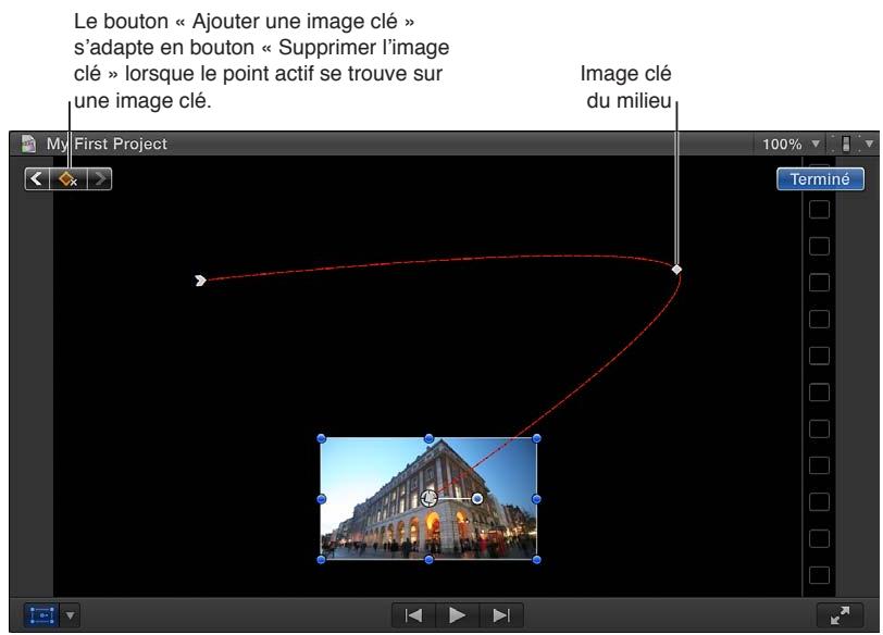 APPLE FINAL CUT PRO X - Ajustement de la trajectoire d'animation de l'effet transformer - 1