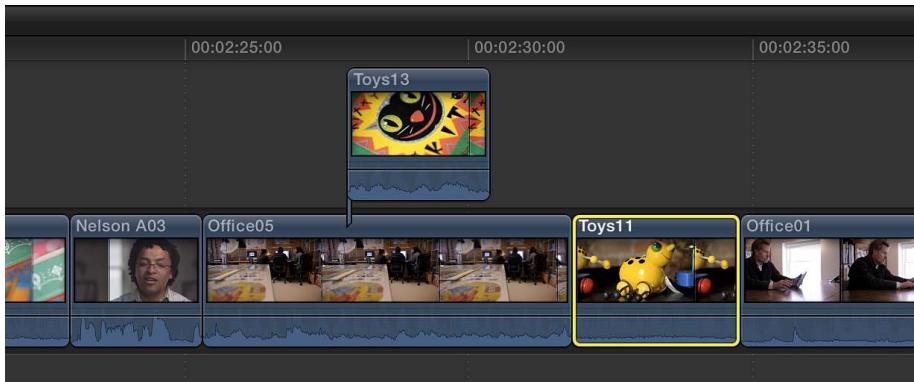 APPLE FINAL CUT PRO X - Gissement de plans depuis et vers le scénario principal - 6
