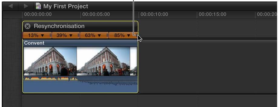 APPLE FINAL CUT PRO X - Changement de vitesse variable - 2