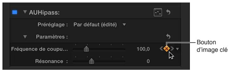 APPLE FINAL CUT PRO X - Suppression d'images clés - 1