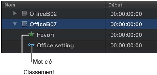APPLE FINAL CUT PRO X - Personnalisation de la présentation par liste - 1