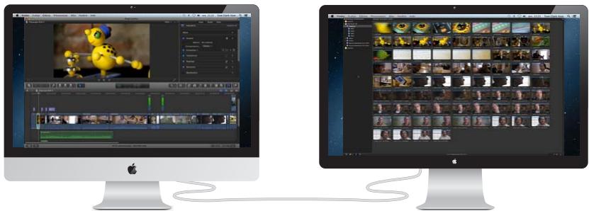 APPLE FINAL CUT PRO X - Affichage du visualiser sur un second moniteur - 2