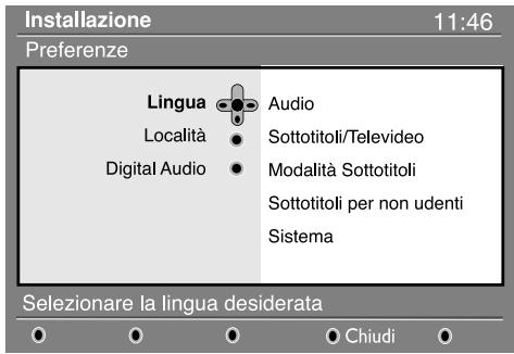 PHILIPS 42PF7520D - Preferenze lingua e località - 1
