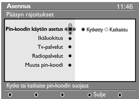 PHILIPS 42PF7520D - Pääsyn rajoitukset - 1