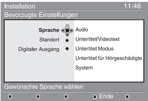 PHILIPS 42PF7520D - Sprache und Standorteinstellungen - 1