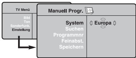 PHILIPS 42PF7520D - Manuelles Feinabstimmen analoger Programme - 1