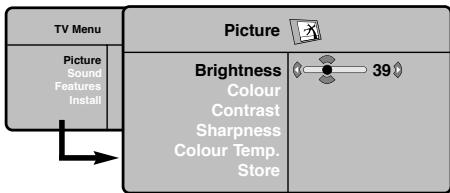 PHILIPS 42PF7520D - Picture settings - 1