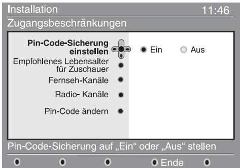 PHILIPS 42PF7520D - Zugangsbeschränkungen - 1