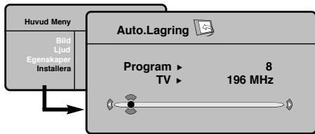 PHILIPS 42PF7520D - Automatisch inställning av analoga program - 1