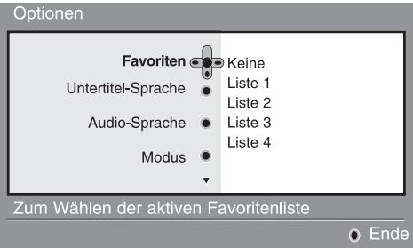 PHILIPS 42PF7520D - Verwendend des Optionsmenüss - 1