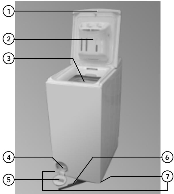 WHIRLPOOL AWE 6221 - Description du lave-linge - 1