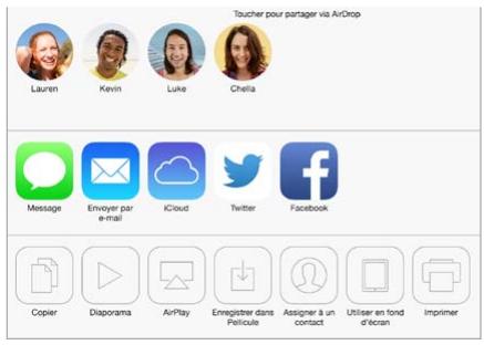 APPLE IPAD MINI 7,9 - AirDrop, iCloud et autres moyens de partager - 1