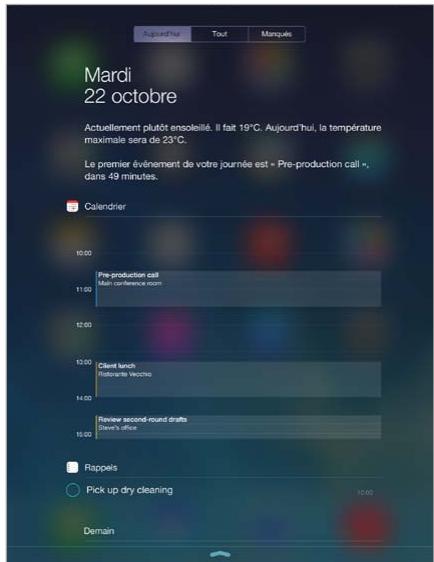 APPLE IPAD MINI 7,9 - Centre de notifications - 1