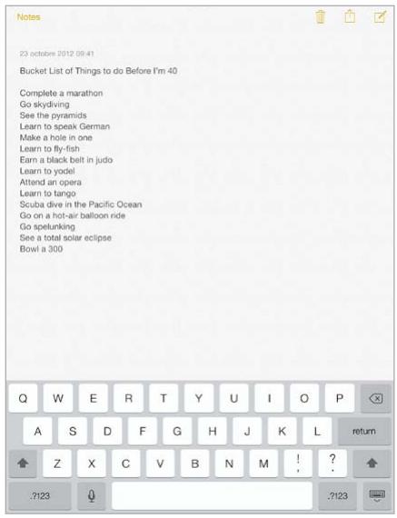 APPLE IPAD MINI 7,9 - Saisir du texte - 1