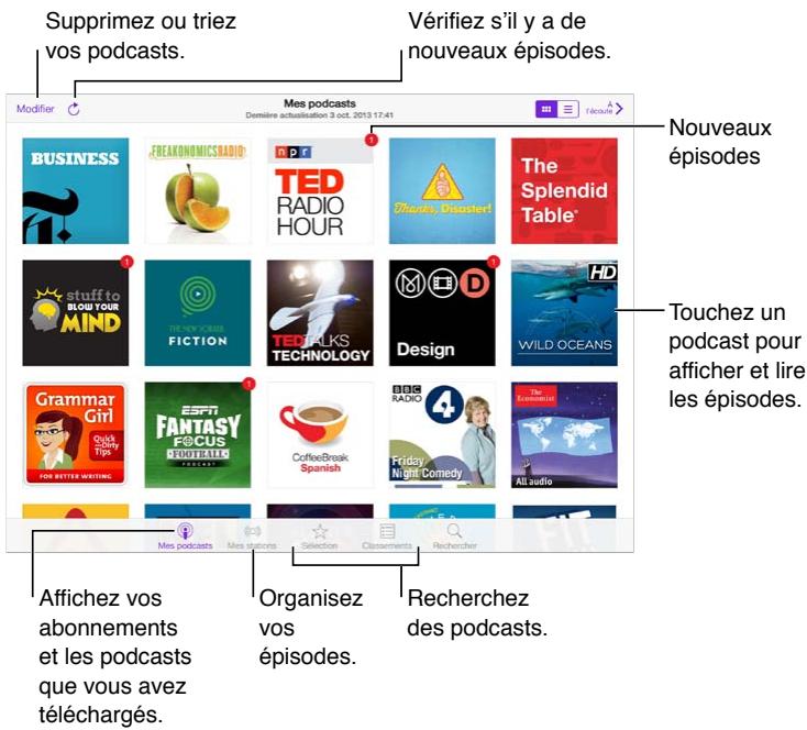 APPLE IPAD MINI 7,9 - Podcasts en un coup d'œil - 1
