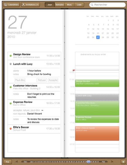 APPLE IPAD PRO 12 - Affichage de votre calendrier - 1
