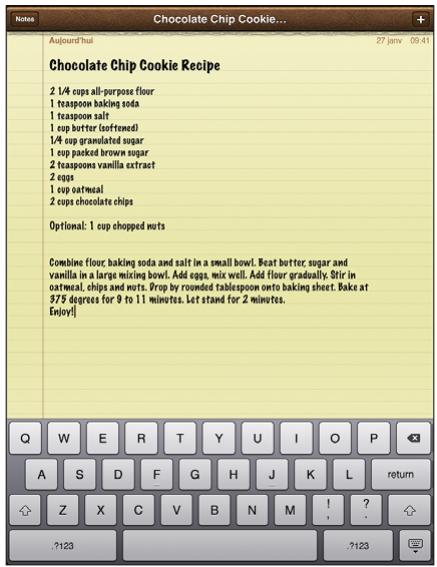 APPLE IPAD PRO 12 - Pour saisir du texte : - 1