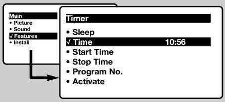 PHILIPS 14PT1686/58G - Timer function (only available on certain versions) - 1