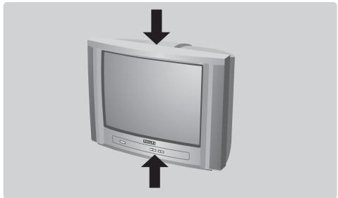 PHILIPS 14PT1686/58G - The keys on the TV set - 1