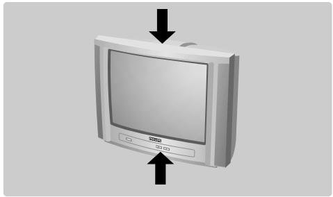 PHILIPS 14PT1686/58G - Les touches du téléviseur - 1