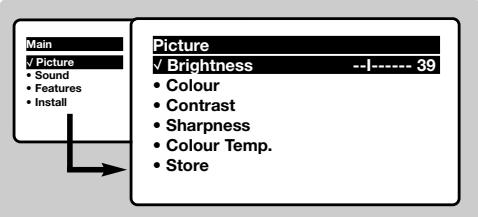 PHILIPS 14PT1686/58G - Picture settings - 1