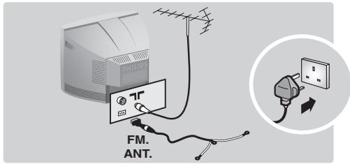 PHILIPS 14PT1686/58G - ② Connections - 1