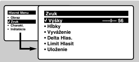 PHILIPS 14PT1686/58V - Nastavenie zvuku - 1