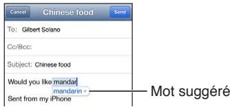 APPLE IPHONE 6S - Correction automatique et vérification de l'orthographe - 1