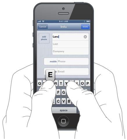 APPLE IPHONE 6S - Saisie de texte - 1