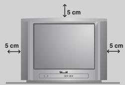PHILIPS 15PT2966 - Positioning the television set - 1