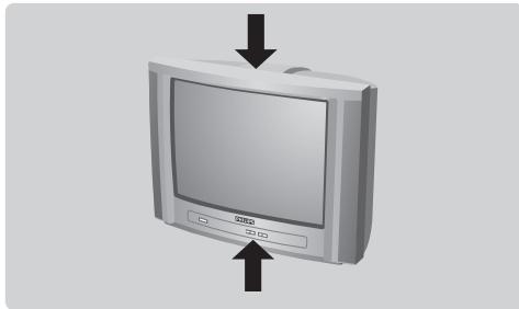 PHILIPS 15PT2966 - Les touches du téléviseur - 1