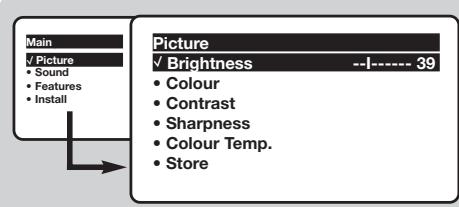 PHILIPS 15PT2966 - Picture settings - 1