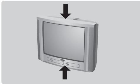 PHILIPS 15PT2966 - The keys on the TV set - 1