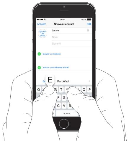 APPLE IPHONE SE - Saisir du texte - 1