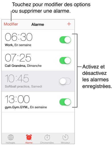 APPLE IPHONE SE - Alarmes et minuteurs - 1