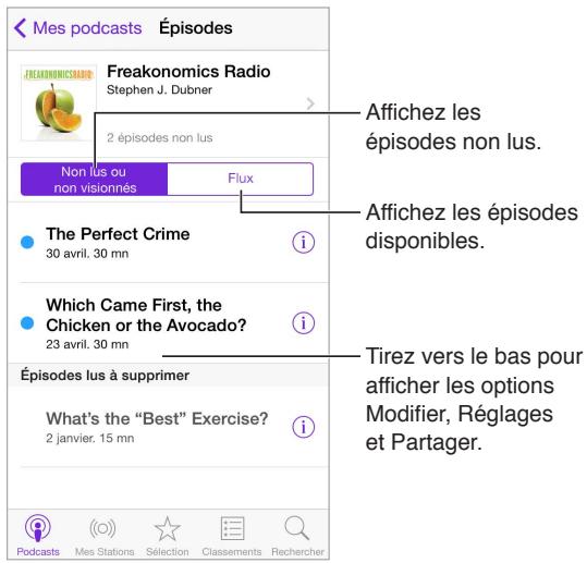 APPLE IPHONE SE - Obtenir des podcasts et des épisodes - 1