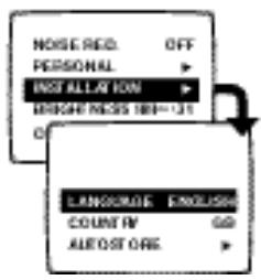 PHILIPS 28PT4404 - Other settings on the INSTALLATION menu - 1