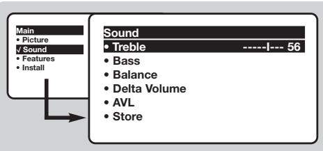 PHILIPS 28PT4458 - Sound adjustments - 1