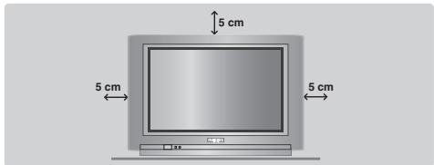 PHILIPS 29PT8509 - Aufstellen des Fernsehgerätes - 1
